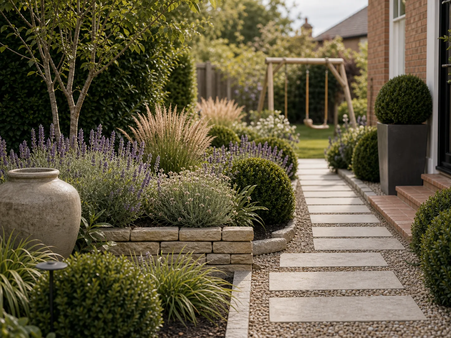 Garden Redesign with Front Garden Elevation and Kids Play Area — additional view